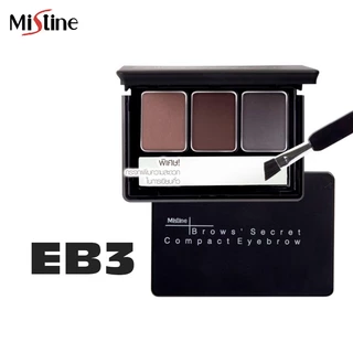 Mistine Brows' Secret Compact Eyebrow 1.7g. มิสทิน บราวส์ ซีเคร็ท ที่เขียนคิ้ว ที่ปัดคิ้ว ที่แต่งคิ้ว มี 3 โทนสีให้เลือก