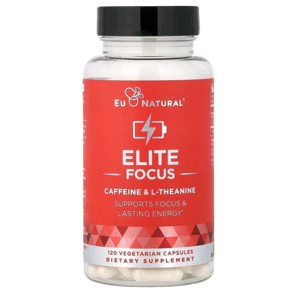 Eu Natural, Elite Focus, Caffeine & L-Theanine, 120 Vegetarian Capsules