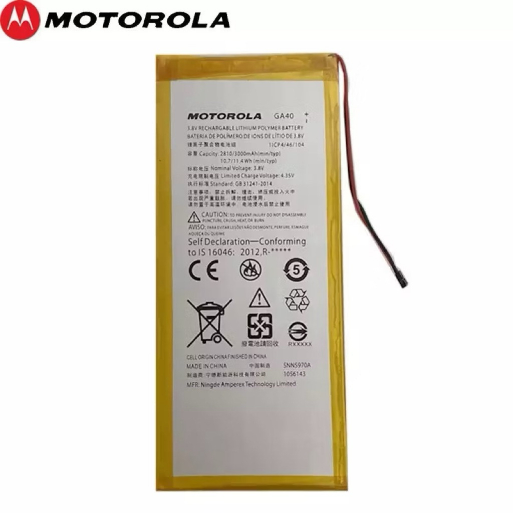 แบตเตอรี่ Motorola GA40 Moto G4 /G4 Plus XT1625 XT1622 XT1644 XT1643 SNN5970Aโทรศัพท์100% ใหม่3550MA