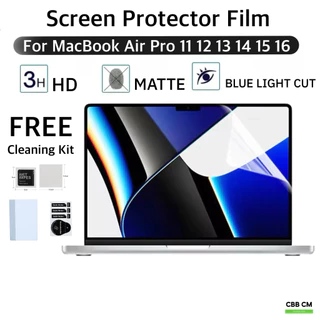 Screen Protector Film For MacBook 11 12 13 14 15 16 ฟิล์มกันรอยหน้าจอแมคบุค ทุกรุ่น ใส ด้าน Blue Cut