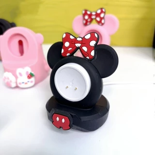 ZMZ ที่ตั้งสายชาร์จนาฬิกา DIY ซิลิโคน รูปการ์ตูน สำหรับสายชาร์จ Smartwatch