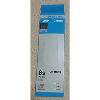 โซ่จักรยาน SHIMANO รุ่น CN-HG40 6/7/8 SPEED / CN-HG53 - 9 SPEED / CN-HG54 - 10 (116L)
