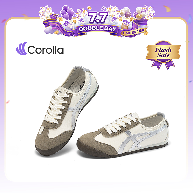 【รองเท้าคู่รัก】Corolla Mexic 66 รองเท้าผ้าใบลำลองส้นแบน ใส่ได้ทุกเพศ วัสดุหนังพียู กันน้ำ พื้นซึมซับแรงกระแทก ลดกลิ่นอับ