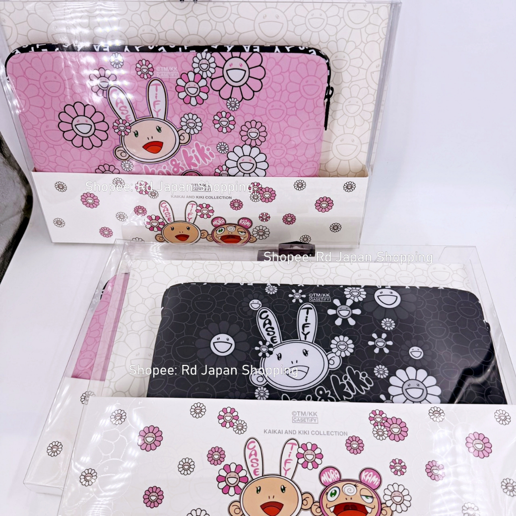พร้อมส่งที่ไทย ของแท้ Kiki KaiKai ใส Laptop 13 16 นิ้ว คอม กระเป๋า มุราคามิ ชมพู ไอแพด เคส Gadget