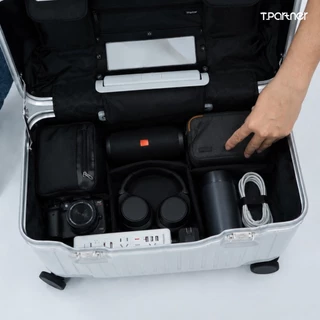 Tpartner CO-PILOT SERIES กระเป๋าเดินทาง 18 นิ้ว ฝาเปิดบน Top Opening Carry-on กระเป๋าเดินทางพรีเมียม เฟรมอลูมิเนียม TSA
