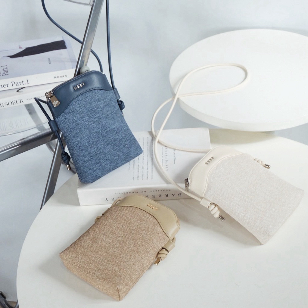 NEW IN | KEEP PHONE DENIM BAG [มีบริการหลังการขาย]