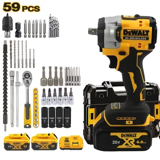 【มอบของขวัญ】20v 990n.m บล็อกไฟฟ้า ประแจไฟฟ้า ประแจกระแทก เครื่องมือช่าง 2เตอรี่ลิเธียมชาร์จเร็ว + 19pcs