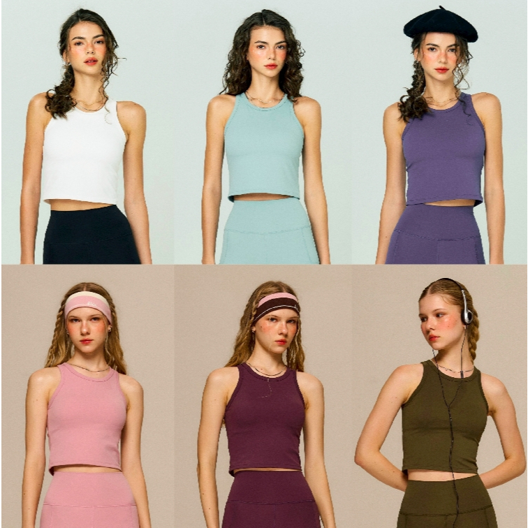 Sol Sports Bra Tank (Built-in removable pads) - The Flos Club สปอร์ตบราเสื้อกล้ามมีฟองน้ำในตัว
