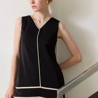 MAVE เดรส รุ่น Trim สี BEIGE,BLACK