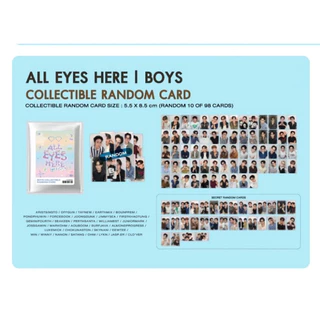 🚚（พร้อมส่ง）BOYS ALL EYES HERE COLLECTIBLE RANDOM CARD PONDPHUWIN GEMINIFOURTH JIMMYSEA PERTHSANTA WILLIAMEST JUNIORMARK