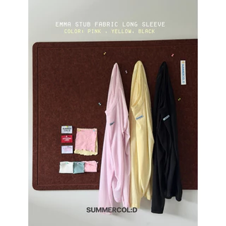 (สินค้าพร้อมส่ง) summer.cold - EMMA STUB EABRIC LONG SLEEVE