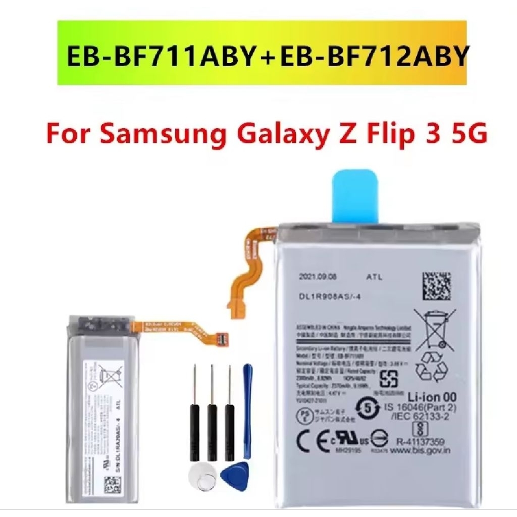 แบตเตอรี่ ของแท้ Samsung Galaxy Z flip 3 5G F711 F711B SM-F711B F712 SM-F7110 F711W SM-F711U   EB-BF
