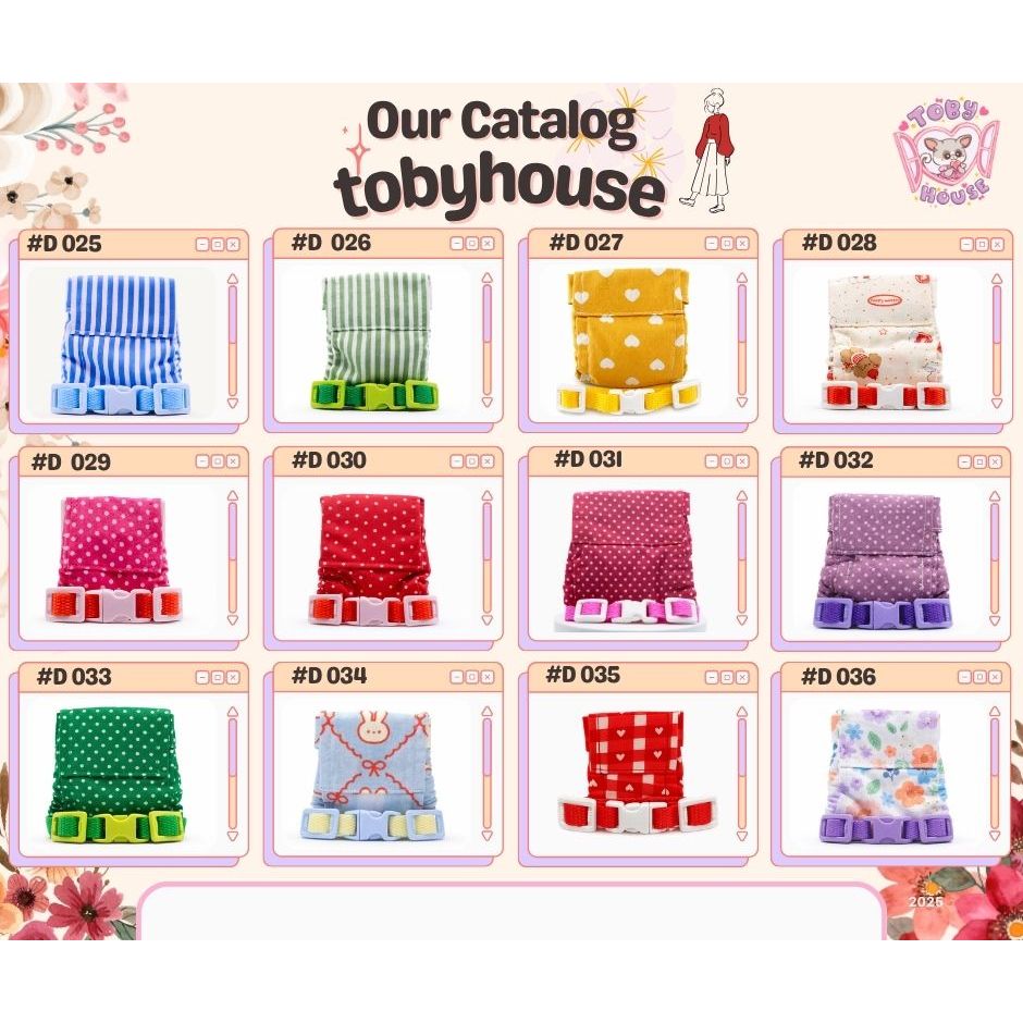 Tobyhouse แพมเพิดลายลิงจิ๋ว มาโมเสต/บุชเบบี้ นุ่มสบาย ใส่นอน ใส่เล่น ระบายอากาศ (รหัส D025-048)