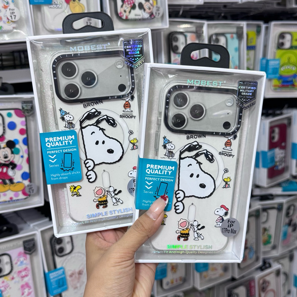 💥Mobest Case 💥การ์ตูนสนู๊ปปี้ พิมพ์ลายรองรับชาร์จแม่เหล็ก สำหรับรุ่นไอโฟน IP 17 pro max / 17/16 pro max