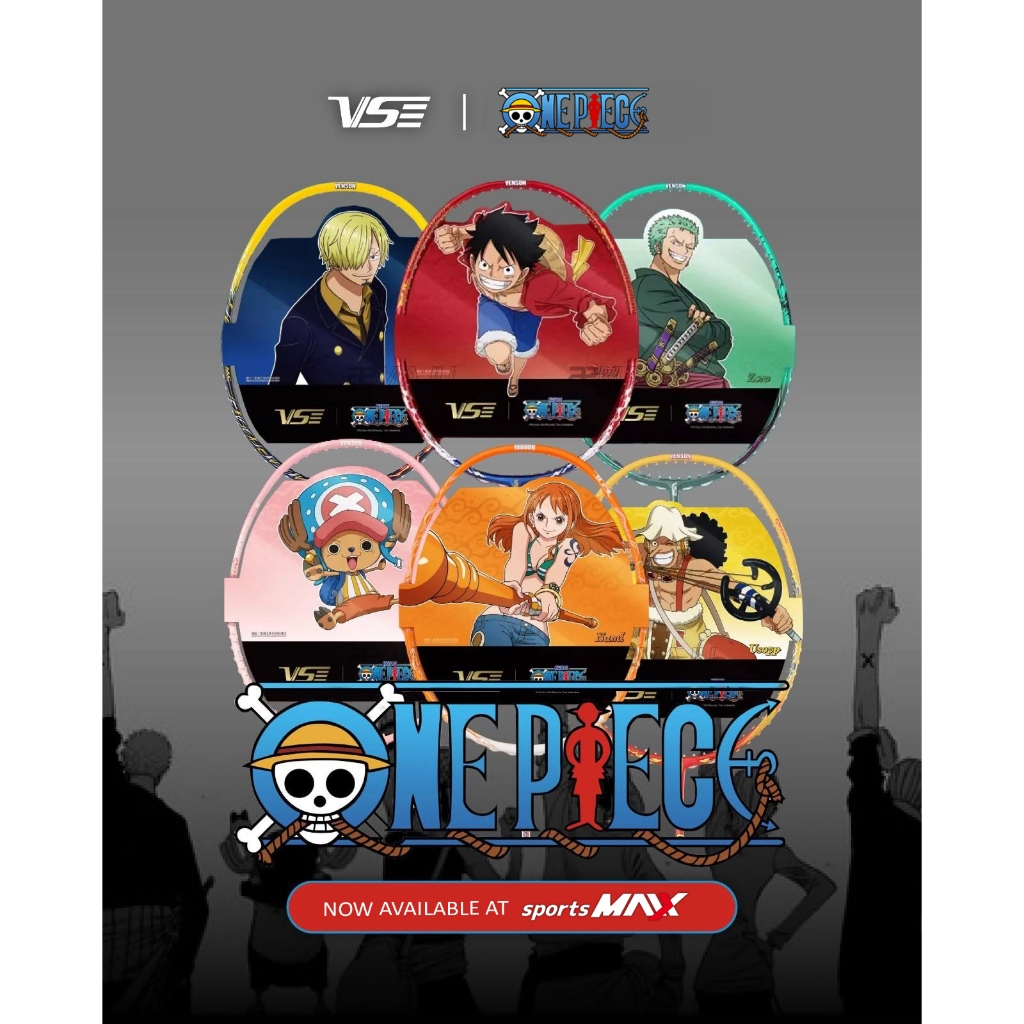 ไม้แบดมินตัน VS x ONE PIECE คอลเลคชั่นพิเศษ วันพีซ (ลิขสิทธิ์แท้)