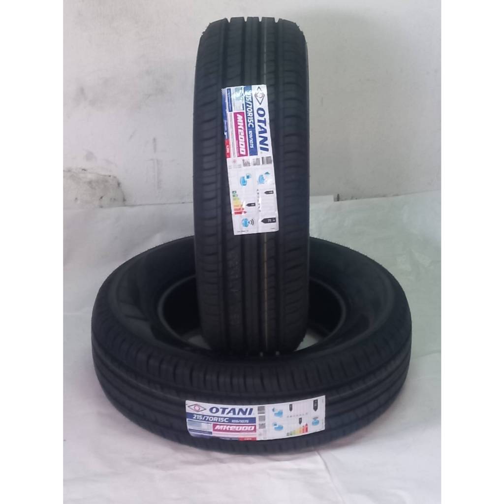 ยาง Otani MK2000 Size 215/70R15C  ยางนอก 2เส้น ราคาสุดคุ้ม ( ขอบ15 ) ยางใหม่ เหมาะสำหรับใส่รถบรรทุก 