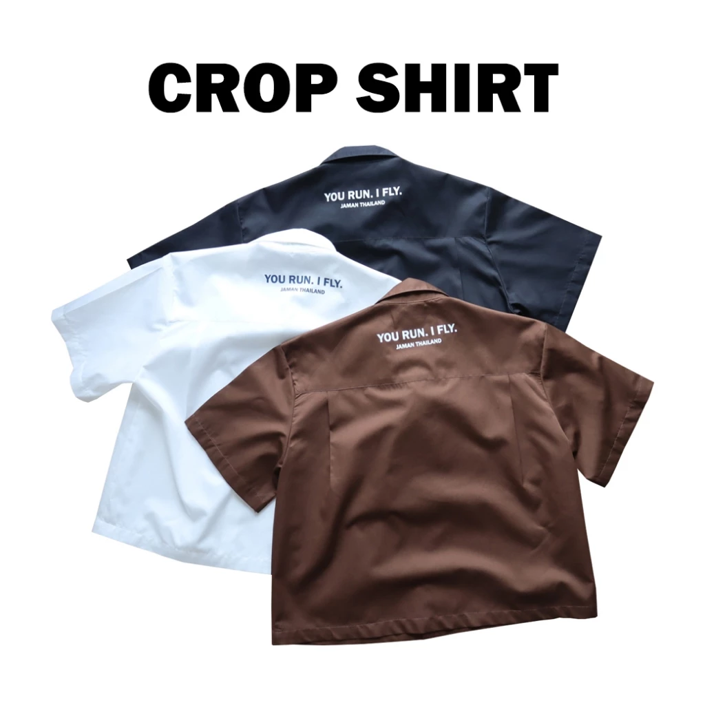 JAMANBKK / CROP SHIRT / เสื้อเชิ้ตครอป ทรงสั้น
