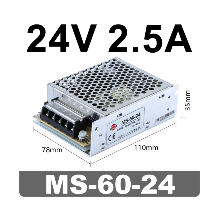 MS-60-24 Switching Power Supply 24V 2.5A