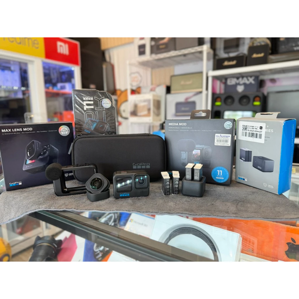 GoPro 11 Black แบต 4 ก้อน Media Mod Mic Max Lens Mod