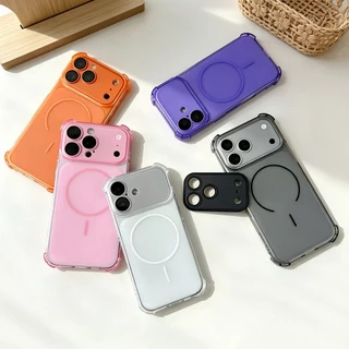 เคสนิ่ม กันกระแทก เคสด้านชาร์จได้ พร้อมฟิล์มเลนส์กล้อง สำหรับ ไอโฟน17 17promax 16promax 15promax 17 pro max 16plus 13 14