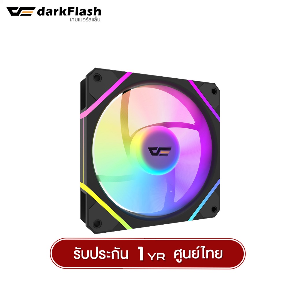 พัดลมระบายความร้อน DarkFlash DM12 Pro 12CM ARGB Cooling Fan รับประกัน 1 ปี