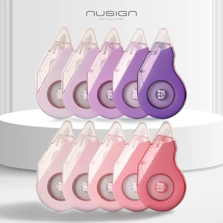 ชุดเทปลบคำผิด Nusign รุ่น NS157-1 ความยาว 12 เมตร กว้าง 5 มม. (สีชมพู/ม่วง)(จำหน่าย 1 แพ็ค/5 ชิ้น)