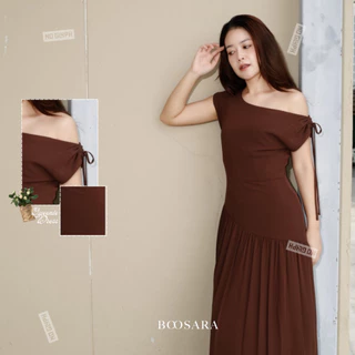 BOOSARA : Queenie Dress (ควีนนี่) ชุดที่ใส่ไปทำงานหรือไปเที่ยวก็เอาอยู่- BSR C.