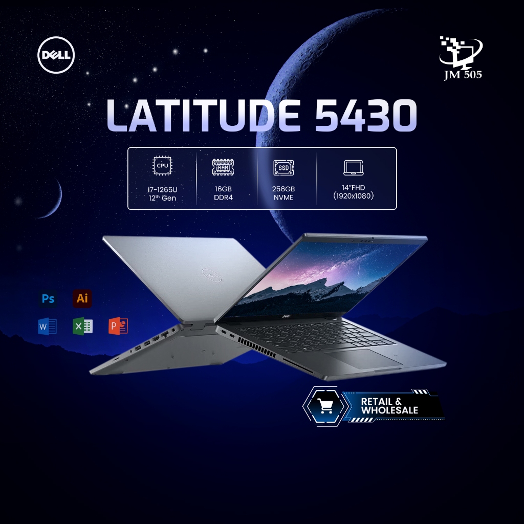 [2nd Hand] Dell Latitude 5430 i7-12th Gen/16GB/256GB SSD/14″ FHD