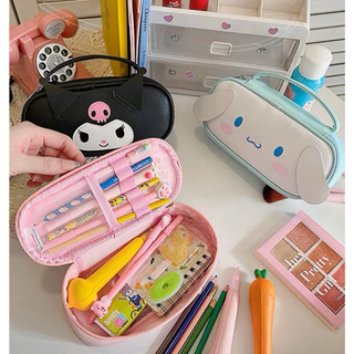 {พร้อมส่ง}กระเป๋าอเนกประสงค์sanrioกันน้ำมีหูหิ้วกระเป๋าดินสอกระเป๋าเครื่องสำอางน่ารักจุของได้เยอะกล่องดินสอsanrioน่ารัก