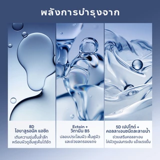 PAPA FEEL 8D HYALURONIC ACID PEPTIDE HYDRATING FIRMING SERUM 40 มล.