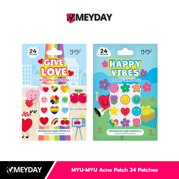 Myu-Myu Acne Patch 24 Dot มิว-มิว แอคเน่ แพทช์ แผ่นแปะสิว 24 ดวง
