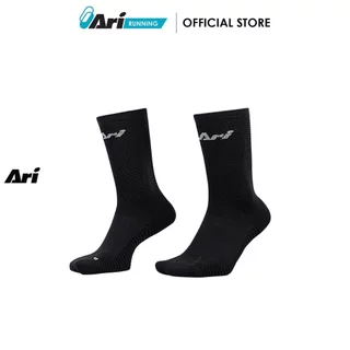 ARI ADEPT TERRY RUNNING CREW SOCKS - ถุงเท้าวิ่ง อาริ