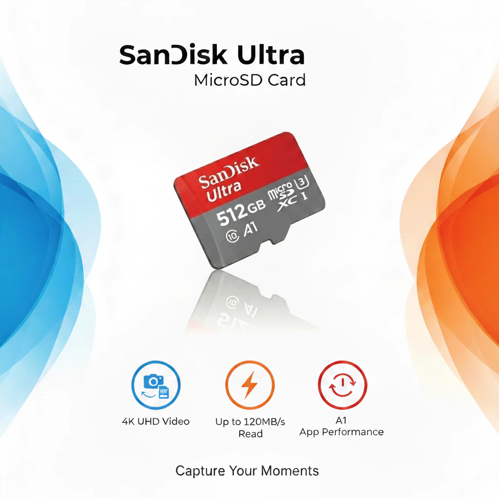 SanDisk Ultra Micro SDXC UHS-I 32GB 64GB 128GB 256GB 512GB 1TB ความเร็วอ่านสูงสุด 140 MB/s U1 A1