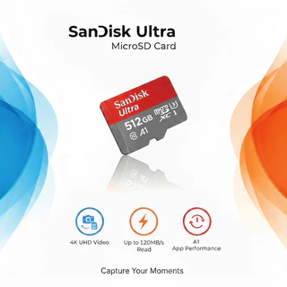 SanDisk Ultra Micro SDXC UHS-I 32GB 64GB 128GB 256GB 512GB 1TB ความเร็วอ่านสูงสุด 140 MB/s U1 A1