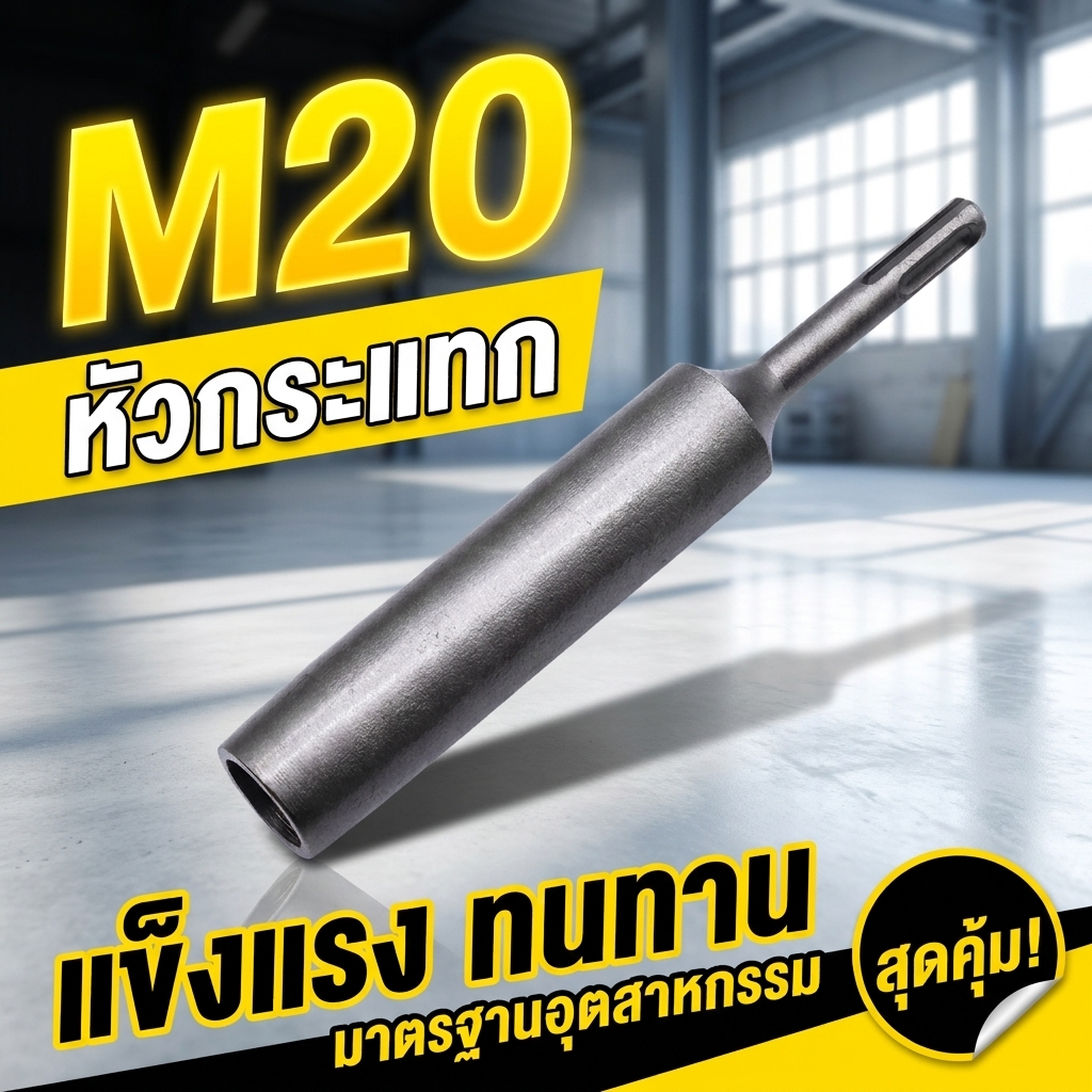 SAVITAR SDS Plus ไดร์เวอร์คันกราวด์ สําหรับแท่งกราวด์ขนาด 20มม. ไดรเวอร์แท่งกราวด์เหล็กแข็งที่ทนทาน Ground Rod Driver