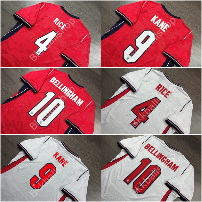 [Player] - เสื้อฟุตบอล ทีมชาติ อังกฤษ Home Away ฟุตบอลโลก ปี 2026 เบอร์ชื่อ 4 RICE 9 KANE 10 BELLINGHAM