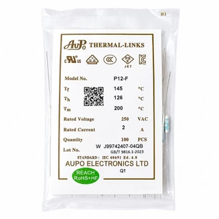 เทอร์โมฟิวส์พัดลม 135⁰C 145⁰C 2A 250V ยี่ห้อ AUPO แท้ คุณภาพดี