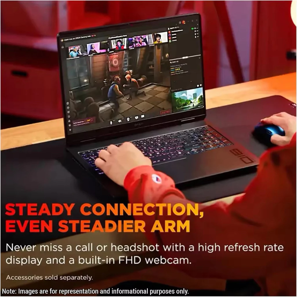 H/ POMEN Gaming Laptop AMD Ryzen 9-8940HX 32 GB DDR5 RAM 1TB PCle SSD 16" 2K (1920x1200) 144Hz Windows 11 Pro 5.3GHz for thumbnail 3