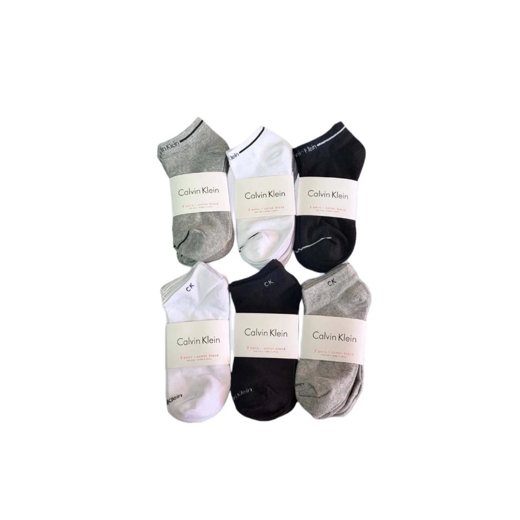 📍พร้อมส่ง🤟ถุงเท้า CK ข้อสั้น เนื้อผ้าดีนุ่มมาก ใส่สบายระบายอากาศ size.35-42 มีสี ขาว-ดำ-เทา