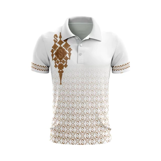 ไทยธรรม เสื้อโปโลลายขอสร้อยทองใส่ได้ทั้งชายและหญิง