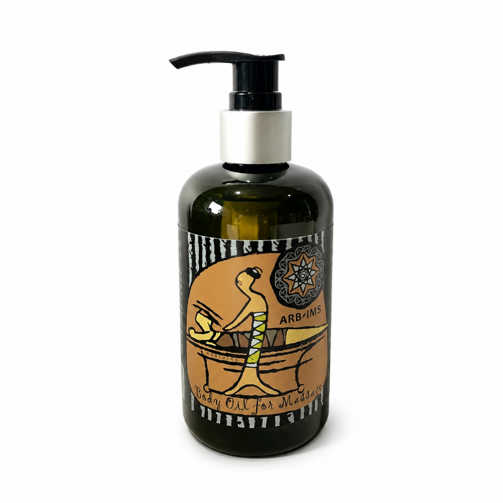 น้ำมันนวดตัวกลิ่นอโรม่า ผ่อนคลาย บำรุงผิว นุ่มชุ่มชื้น Body oil for massage 250ml.(ARB-IMS)