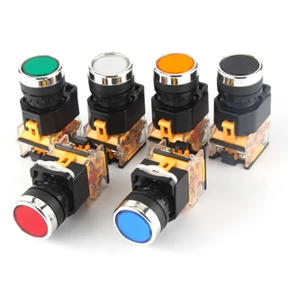 สวิทช์ ปุ่มกด กดติด ปล่อยดับ สวิทซ์ลูกศร Push Button Switch Selector Switch 22mm LA38-11
