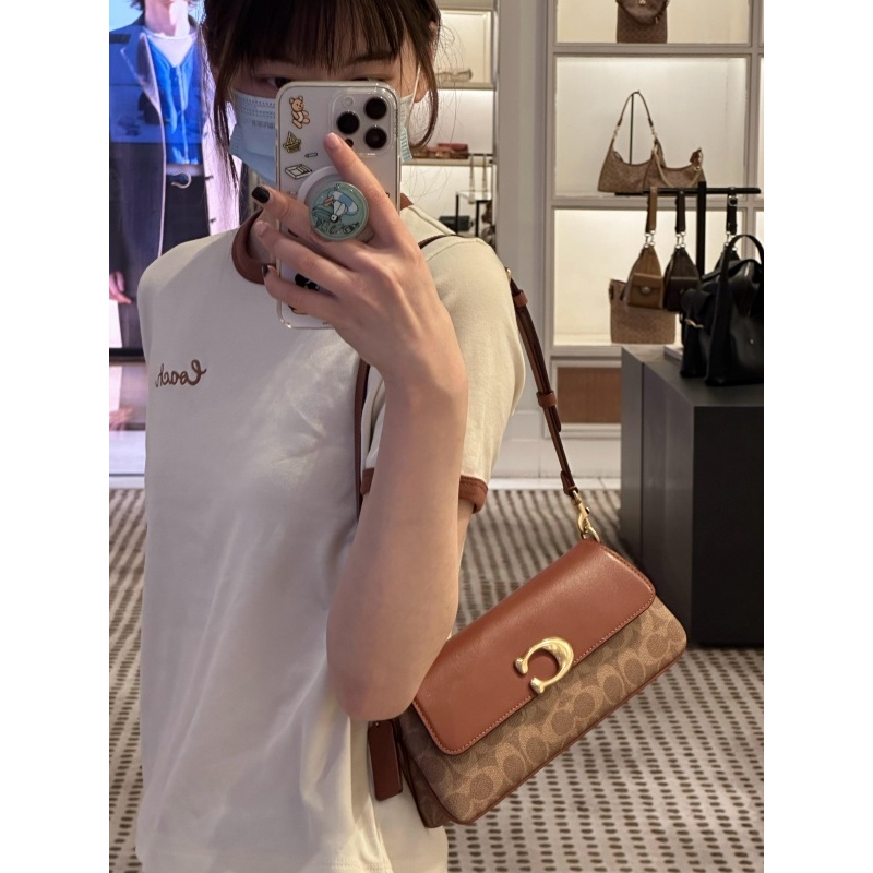 ของแท้COACH Jet 25 กระเป๋าหนัง ซิปเปิด-ปิด สะพายข้าง รูปที่ 5