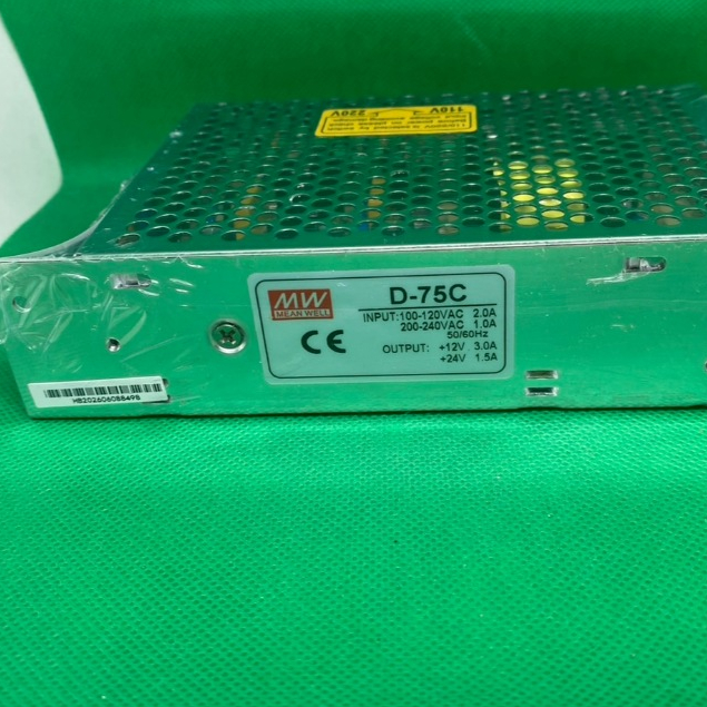 D-75C Switching Power Supply +12V 3.0A/+24V 1.5A