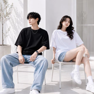 KURUMO เสื้อยืดเปล่า Cotton 100% รุ่น Street Premium เสื้อยืด ทรงโอเวอร์ไซส์ ใส่ง่าย ดูดี แมตช์ได้หลายลุค่ะ