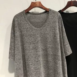 พร้อมส่งในไทย** เสื้อทรงดอเวอร์ไซส์ แขนสั้น คอกลม เสื้อแบบบาง Y347