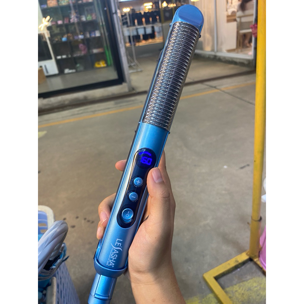 หนีบผม Lesasha Omg รุ่น LS0558 สีฟ้าสดใส มือสอง(nn)