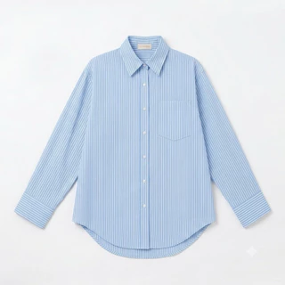 Como shirt Basicselected เชิ้ตคอตตอนอย่างดี แต่งกระเป๋าและห่วงข้างหลัง