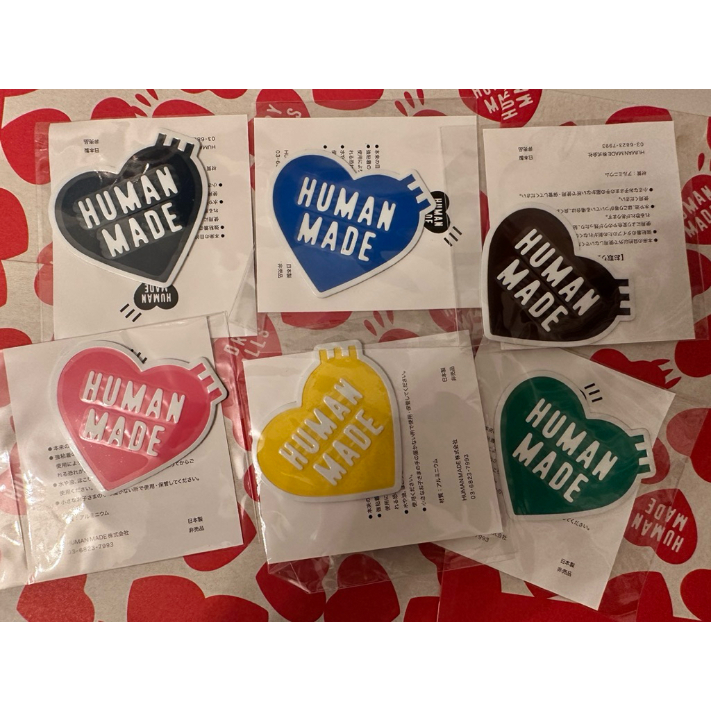 Human Made Heart Sticker สติกเกอร์โลโก้หัวใจ ของแท้จากญี่ปุ่น
