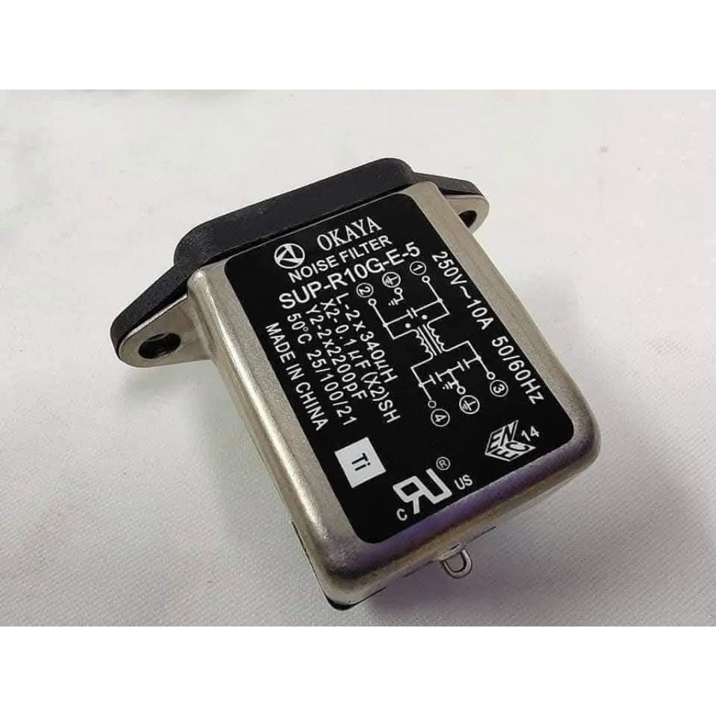 Noise filter 250V 10A. OKAYA( 1ชิ้น  15 บาท)
